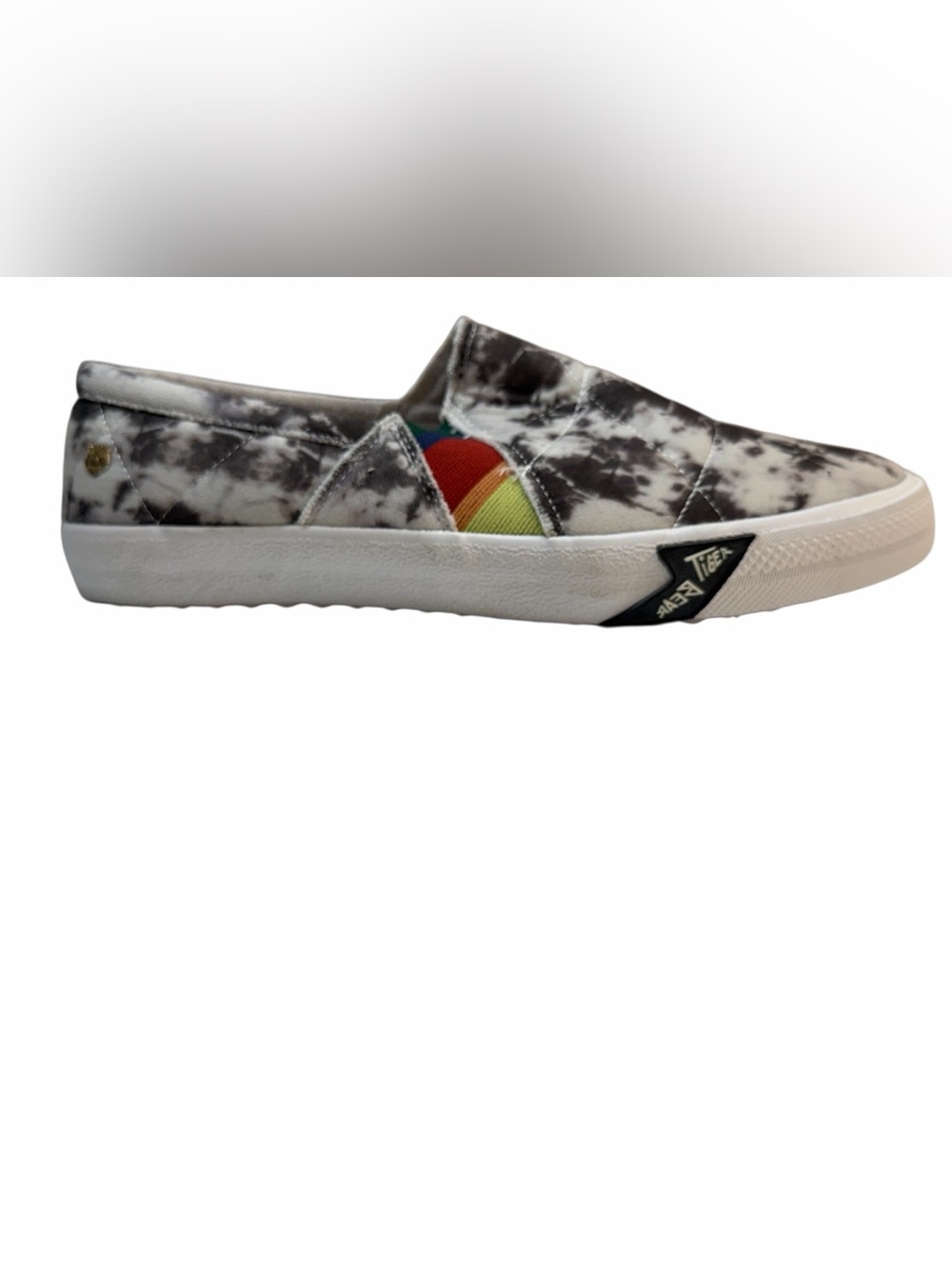 Tigerbear Republik Tumbler Slip On Sneakers Tie Dye Rainbow Size 10W